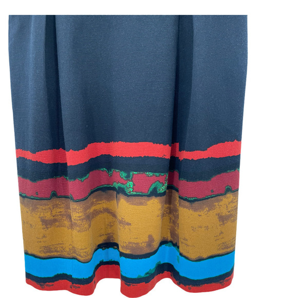 𝅺ANTHRO TRACY REESE DRESS W/ COLORFUL HEM - Picture 3 of 5